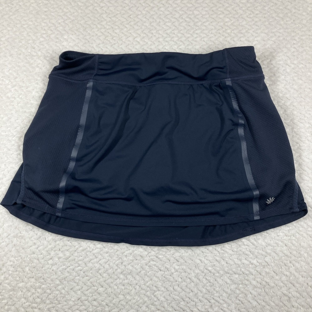 Athleta Tennis Skort Womens Large Navy Golf Activewear Athleisure Pickleball